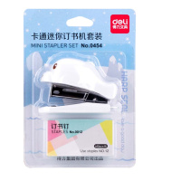 得力 卡通迷你订书机机 12号订书器 颜色随机 0454