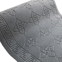 海斯迪克 HK-607 拉绒压花防滑地毯 PVC橡胶底绒面走廊酒店舞台大红地毯垫 灰色1m宽*15m(整卷)