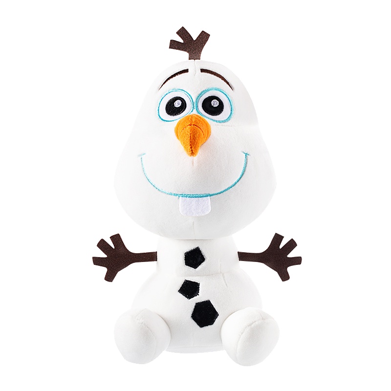迪士尼Disney 冰雪奇缘雪宝毛绒玩具可爱卡通娃娃公仔宝宝玩偶生日礼物桌面摆件 男孩女孩玩具
