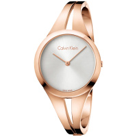 CK卡文克莱（CalvinKlein）手表 ADDICT系列 玫瑰金无秒针石英女士腕表K7W2M616