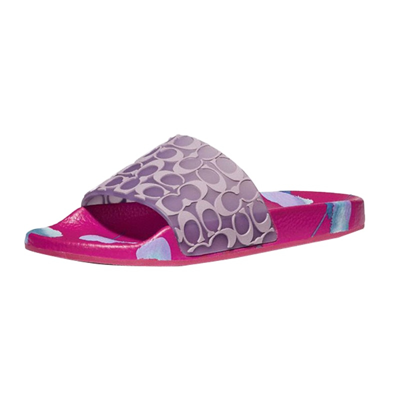 蔻驰(COACH) 女士印花橡胶平底拖鞋 G4930 QCP