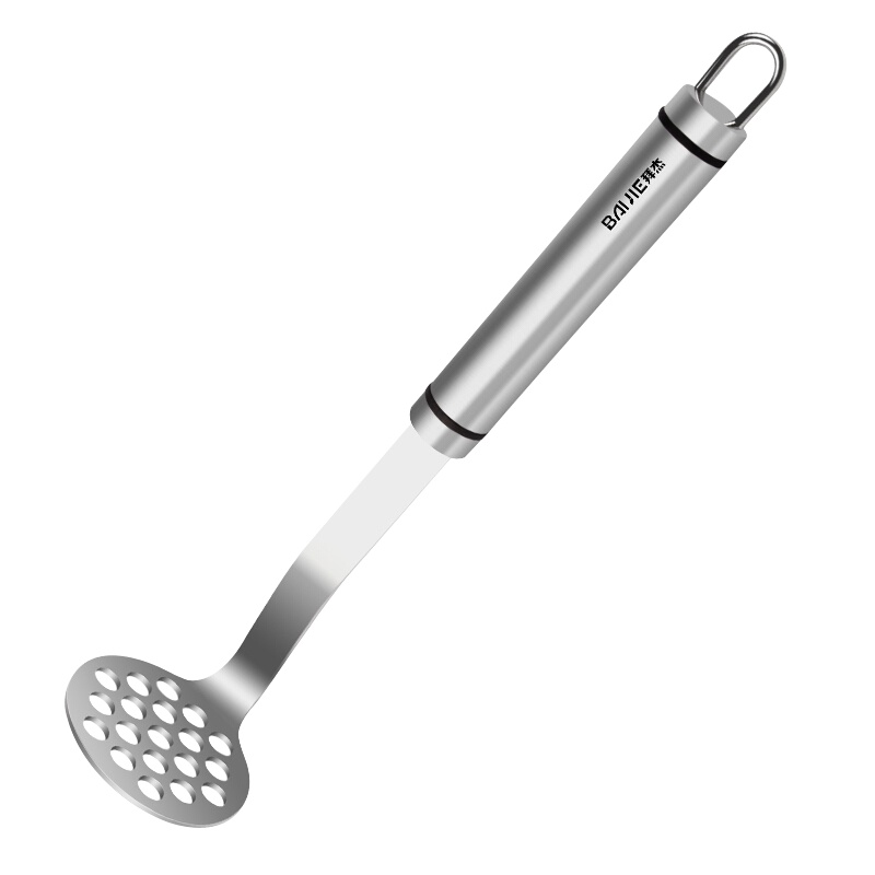 拜杰（Baijie）304不锈钢压土豆泥工具家用土豆压泥器水果压榨用具多功能捣碎器