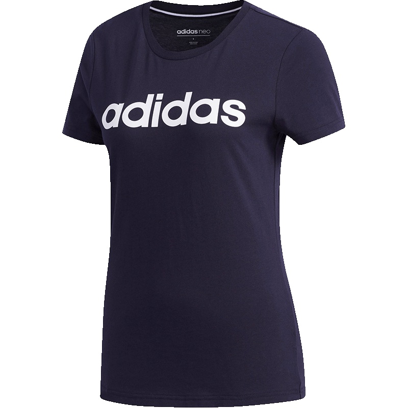 Adidas阿迪达斯Neo短袖女2019夏新款圆领运动服跑步训练T恤DW7942