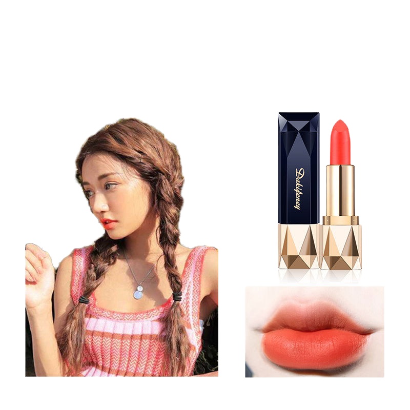 803珊瑚色【丝绒款】 李佳琪推荐小金钻口红不色保湿滋润丝绒学生网红同款