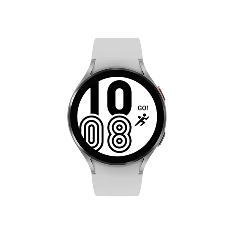 三星 SAMSUNG Galaxy Watch4 智能手表 Wear OS系统 蓝牙通话 44mm 雪川银