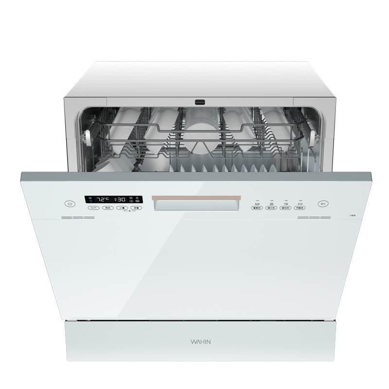 美的出品华凌 10套嵌入式台式洗碗机热风烘干洗消一体智能自清洁72h保鲜存储Vie6