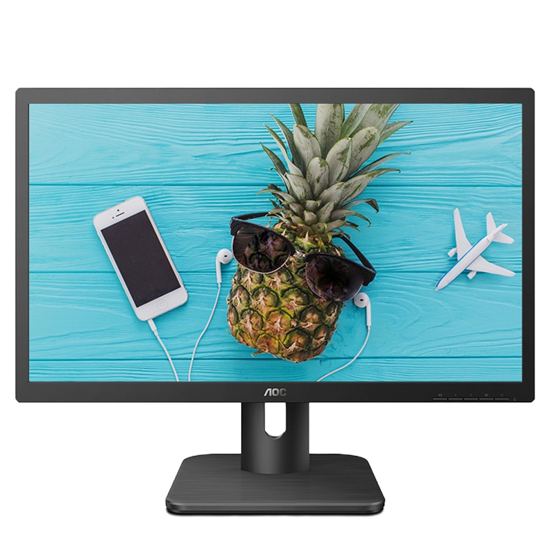 AOC 22E1H 21.5英寸 HDMI接口 低蓝光电脑显示器 商务办公快拆支架 支持壁挂