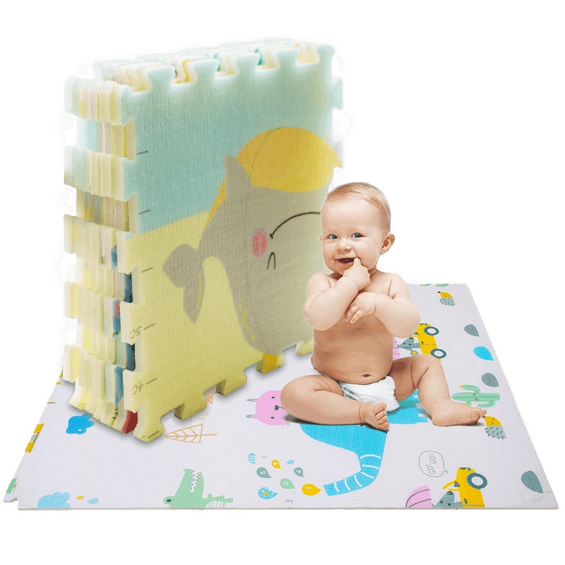 乐缔pe婴儿爬行垫子宝宝爬爬垫拼接加厚2cm环保婴儿童地面垫子6片