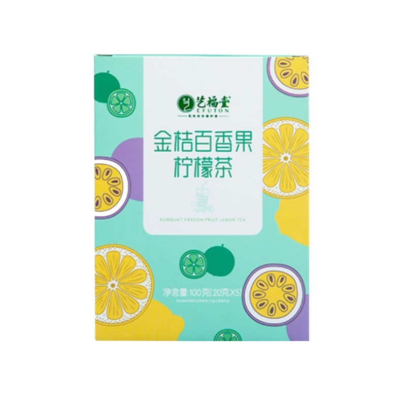 艺福堂金桔百香果柠檬茶100g*2盒