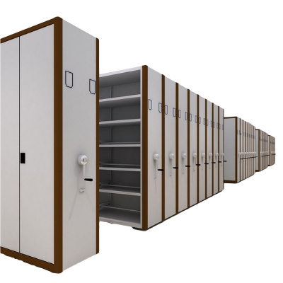 逐鹿中原手摇式档案密集柜文件柜电动密集架移动档案柜AY1016资料架每立方米