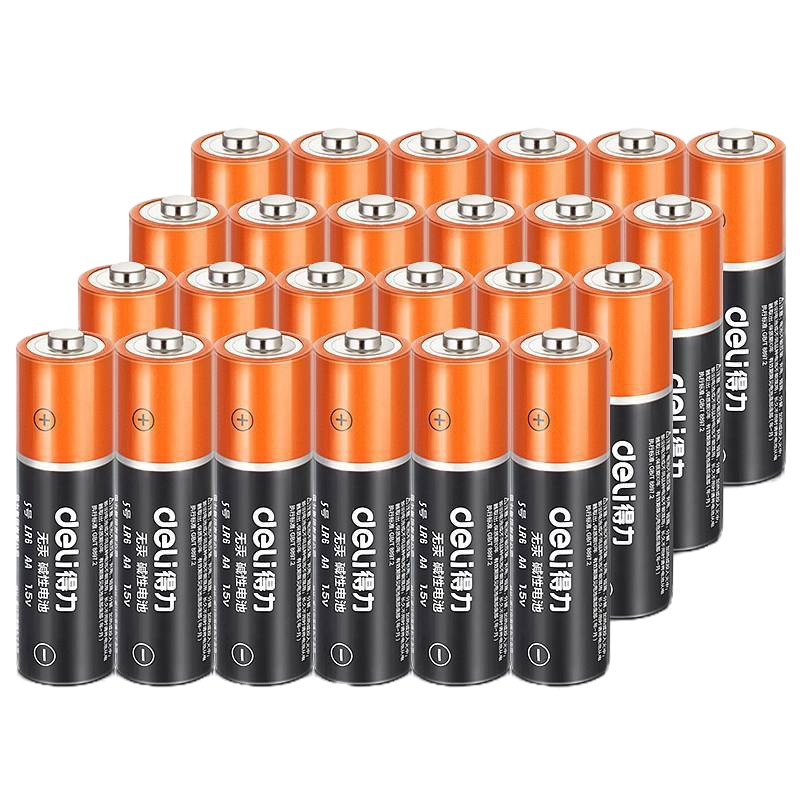 得力18503碱性电池(黑)电池 大容量电池 无汞环保电池 遥控器电池 6只/组