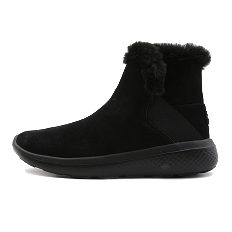 斯凯奇女鞋秋款运动保暖时尚一脚套雪地靴14635/B BK