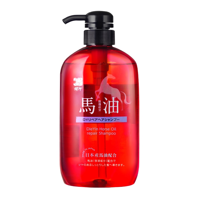 日本进口蝶印马油保湿修复洗发水600ml