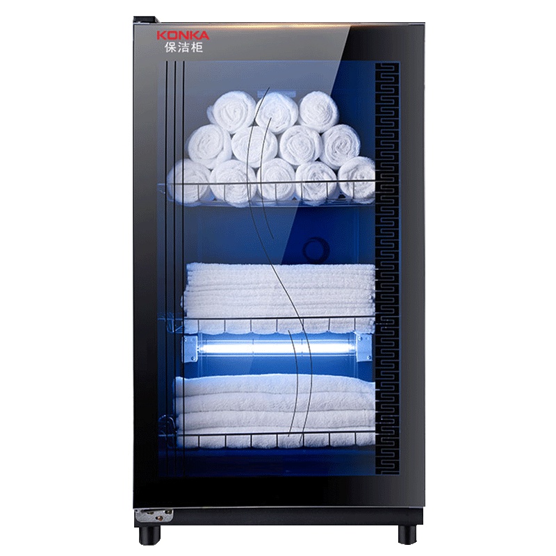 康佳(KONKA)保洁柜毛巾柜YTP168K11 臭氧+紫外线40℃毛巾衣服杀菌 理发店美容院酒店饭店商用家用130L