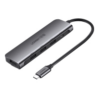 绿联Type-C扩展坞四口USB分线器转接头USB-C转换器适用苹果MacBook电脑华为笔记本50979