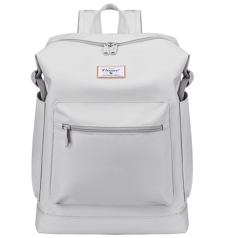 第九城（V.NINE） 双肩包男女通用大容量多功能背包结实透气简约时尚书包