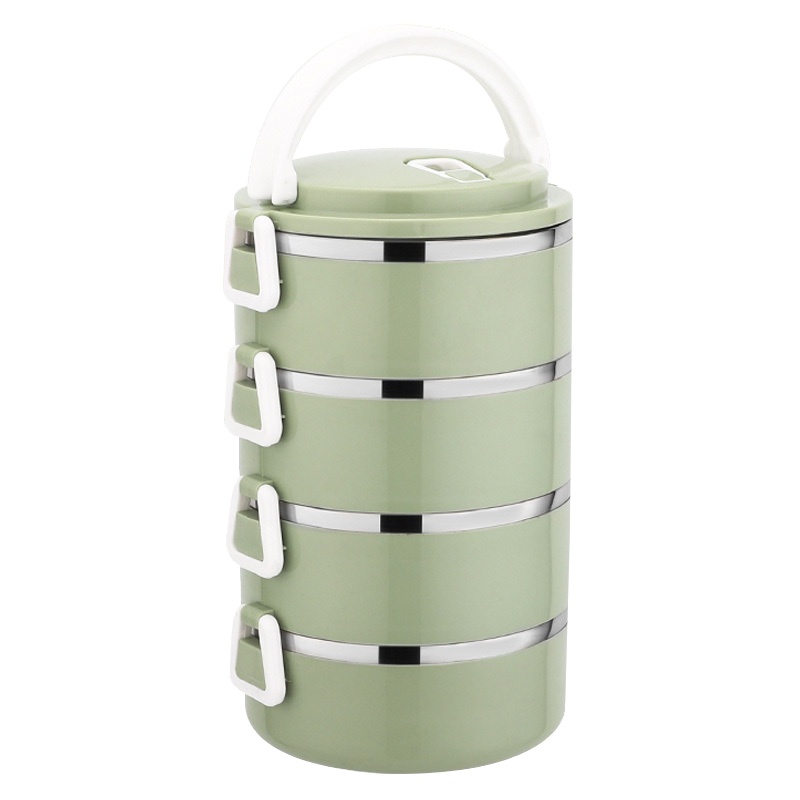 四层梯形扣便当盒 XTL225 保温饭盒餐盒 (套)