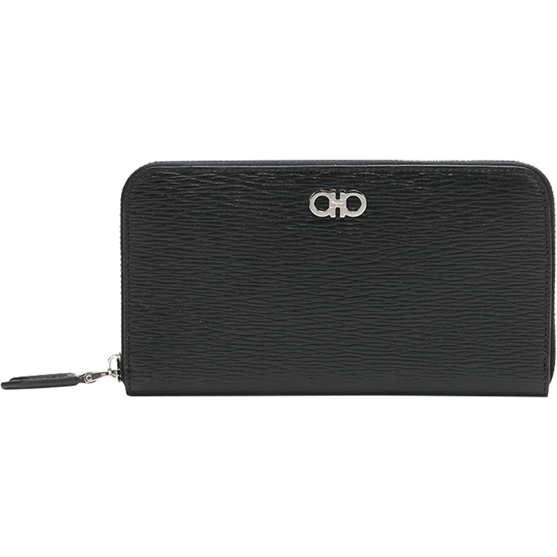 Salvatore Ferragamo 菲拉格慕 男士皮革长款拉链钱包钱夹 66A590