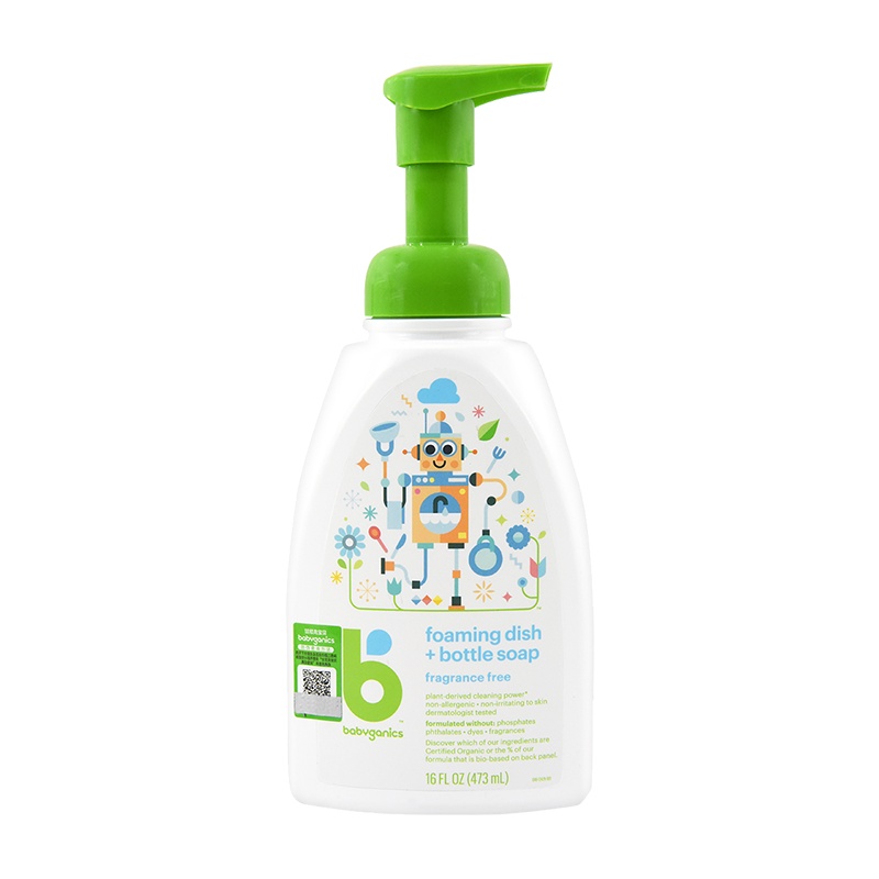 甘尼克宝贝 BabyGanics 奶瓶餐具清洁剂 无香型 473ml/瓶