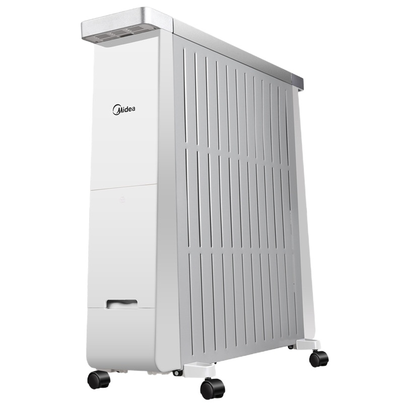 美的(Midea)油汀取暖器NY2213-17BR 倾倒断电 热风电暖器电暖风电暖炉省电13片2200瓦支持