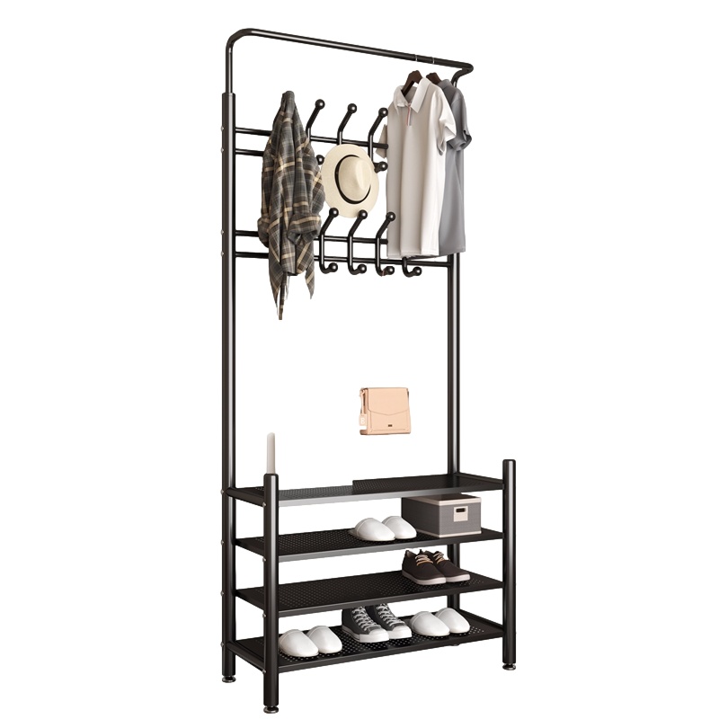 门厅鞋架简易门口家用挂衣架室内好看阿斯卡利(ASCARI)宿舍收纳多层防尘落地衣帽架