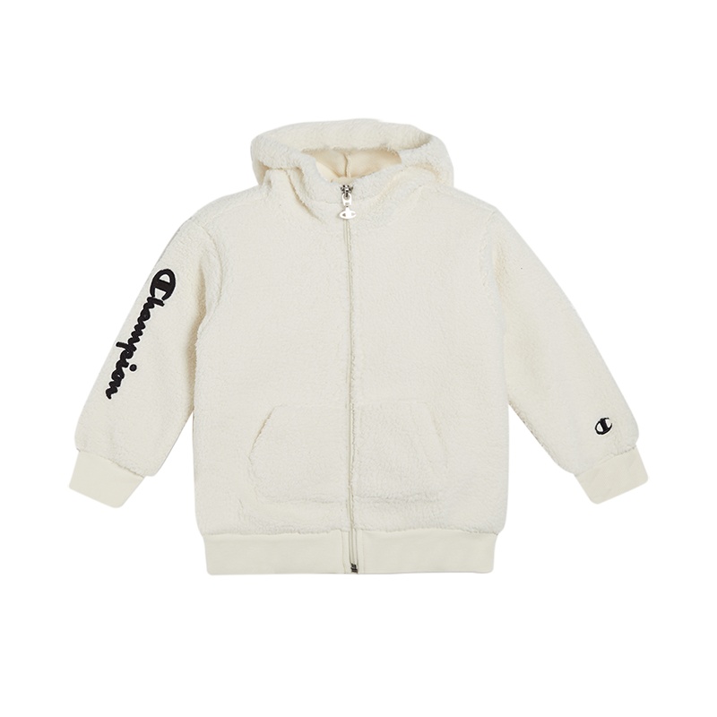Champion/冠军男女童混纺连帽外套经典logo图案高端儿童卫衣/帽衫