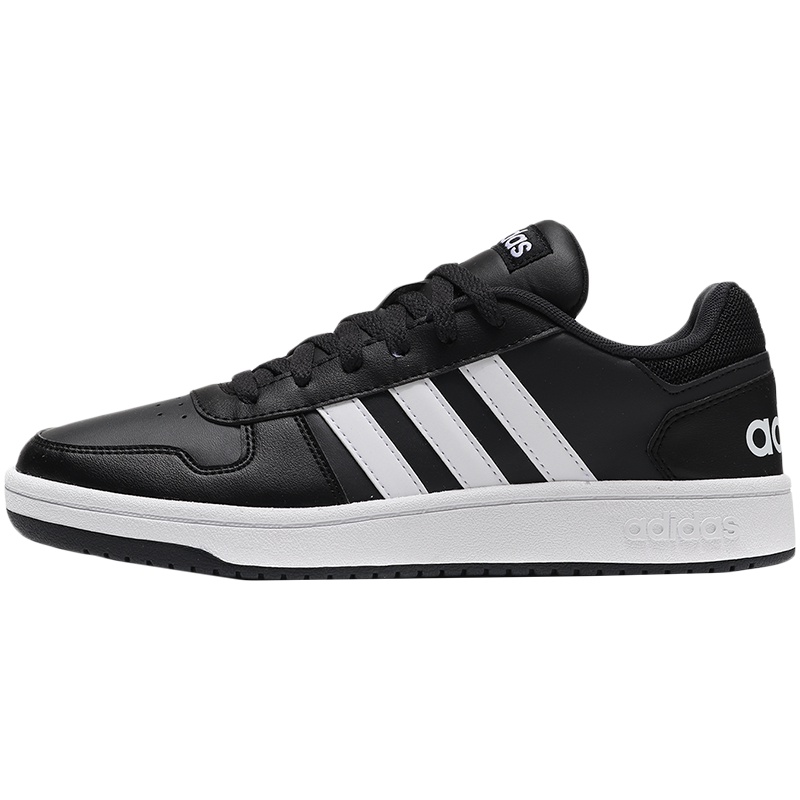 adidas阿迪达斯男子板鞋经典低帮舒适休闲运动鞋DB2935 B44699黑色+亮白