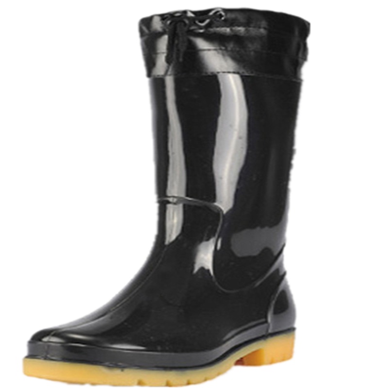 苏识 S-S044 雨鞋男士水鞋雨靴防滑防水水靴 高筒单层(计价单位:双)黑