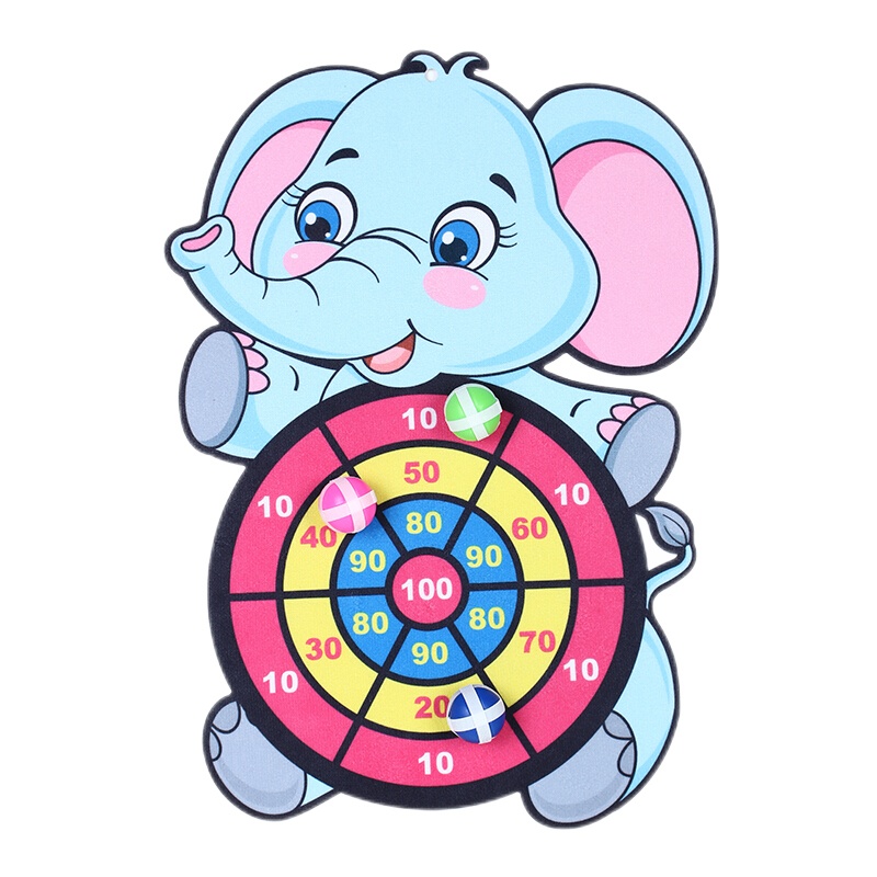 INbay茵蓓 儿童飞镖盘粘粑球套装室内绒布粘粘球投掷类玩具魔术贴黏黏球