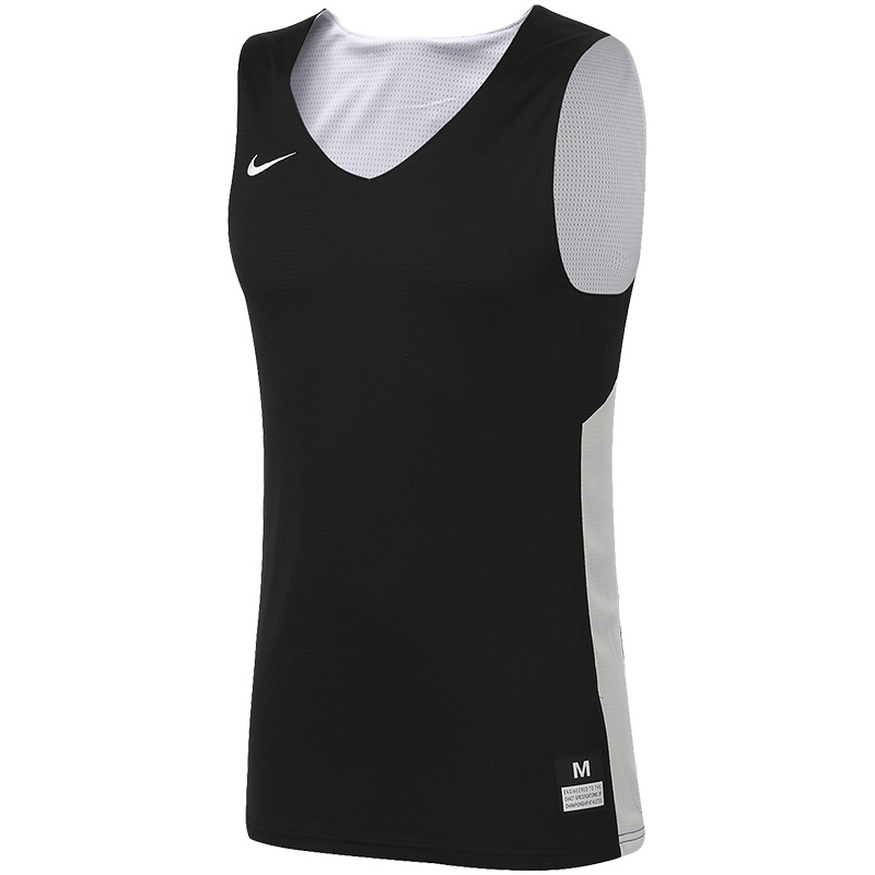 【自营】NIKE耐克男装背心两面穿无袖透气吸汗运动上衣867767 L 867767-012队黑+队白+队白