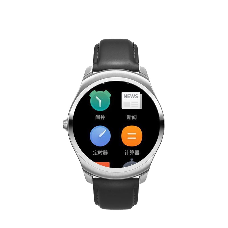 [TicWatch 2 经典系列]智能手表男3G通话 GPS运动 心率蓝牙消息推送 NFC支付 安卓苹果ios 黑色