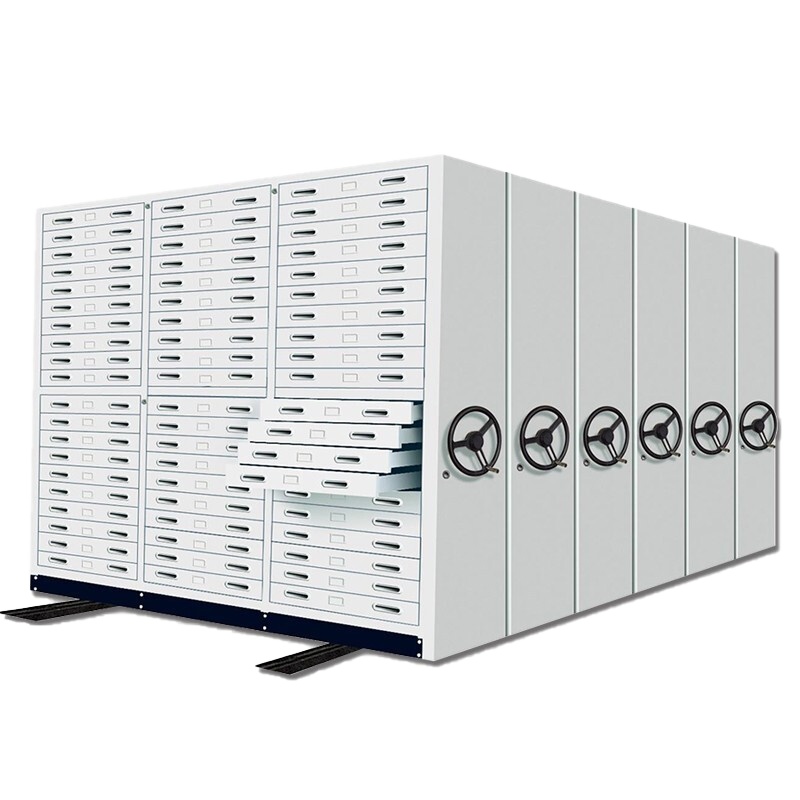 永格移动底图密集架智能档案柜手摇式电动储物钢制办公资料文件铁皮柜