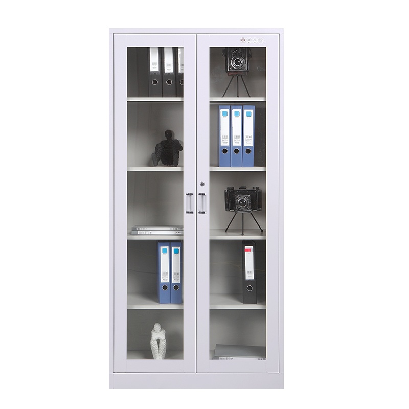 震海 分体五节柜文件柜办公柜灰白色经济型档案资料柜办公柜类钢制加厚办公室储物柜