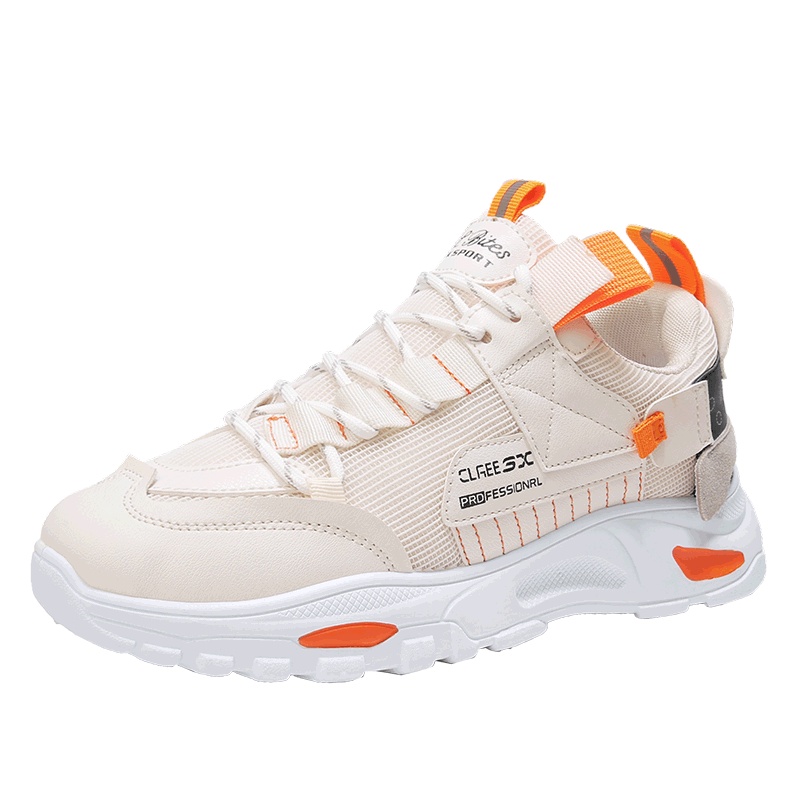 TOPULAIFU 休闲鞋男2020新款秋季男鞋子学生潮鞋透气网布鞋跑步户外运动鞋男