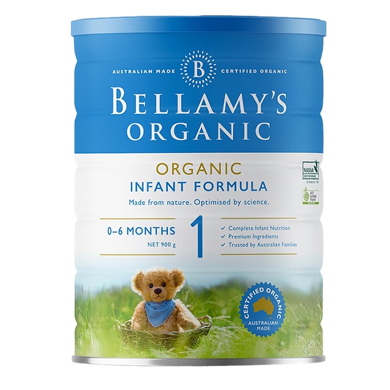 原装进口澳洲贝拉米Bellamys 婴幼儿牛奶奶粉1段(0-6个月)800g
