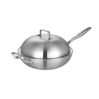 "炊大皇(COOKER KING)玲珑多层钢炒锅32cm "