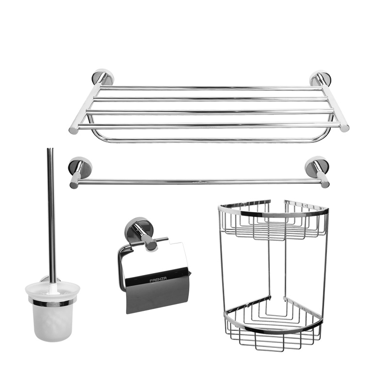 法恩莎卫浴304不锈钢毛巾架卫生间浴巾架卫浴FGJ27五金挂件套装八件套