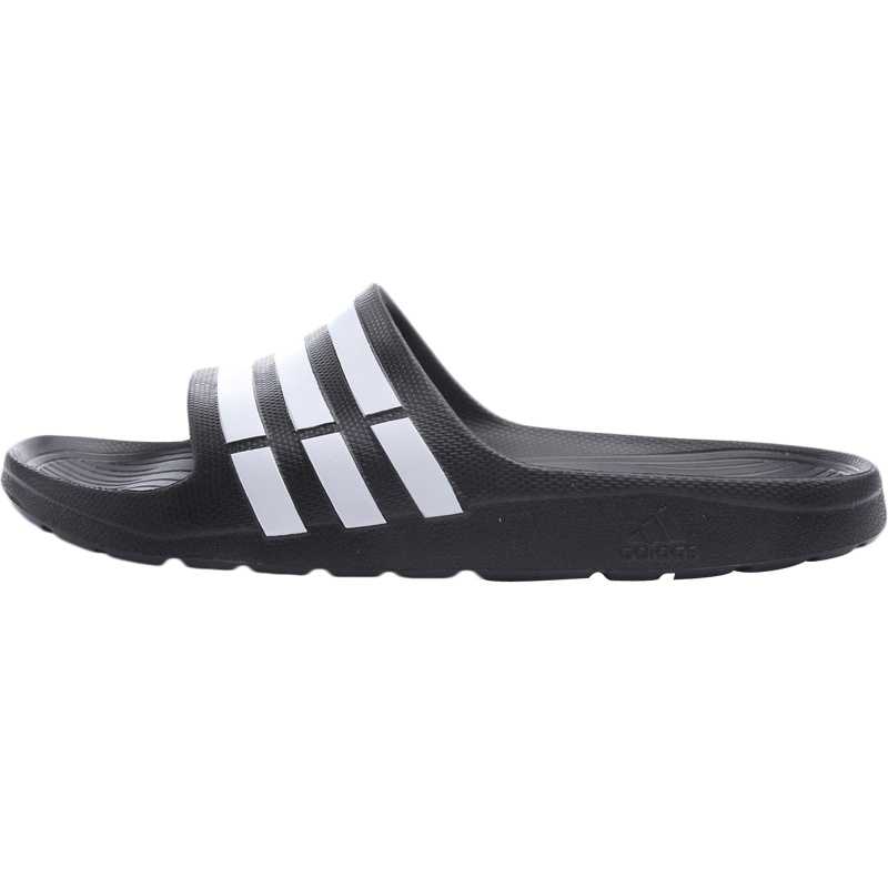 【自营】adidas阿迪达斯男子拖鞋凉拖时尚休闲运动鞋G15890 G158901号黑色+亮白