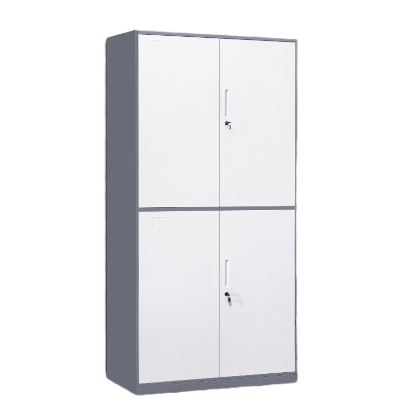 永格文件柜铁皮柜钢制办公柜档案柜资料柜铁柜子加厚带锁通双节文件柜办公室文档柜