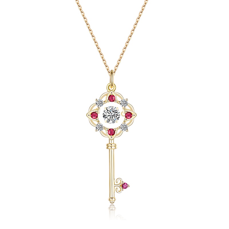 水贝珠宝(SHUIBEI JEWELRY) 925银饰宠爱之名灵动系列 施华洛世奇元素锆石 自戴/礼品通用其他宝石项链