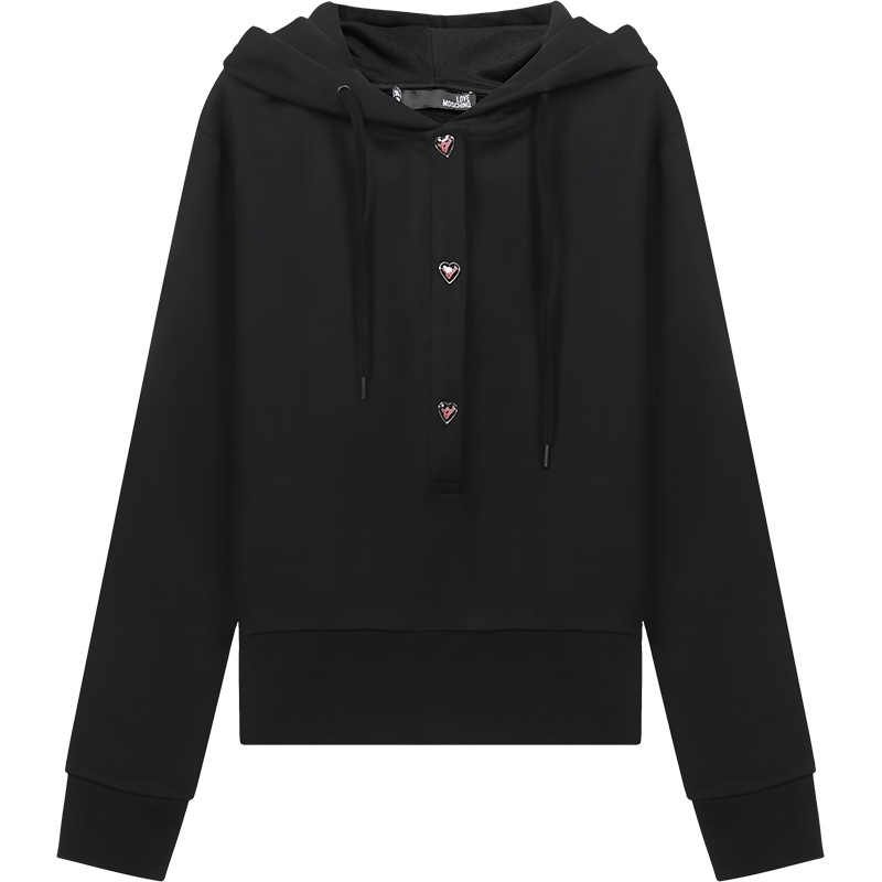 LOVE MOSCHINO 女士棉质连帽卫衣运动衫W6436 80 M4266