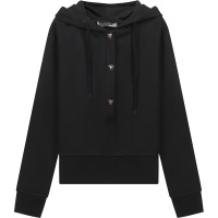 LOVE MOSCHINO 女士棉质连帽卫衣运动衫W6436 80 M4266