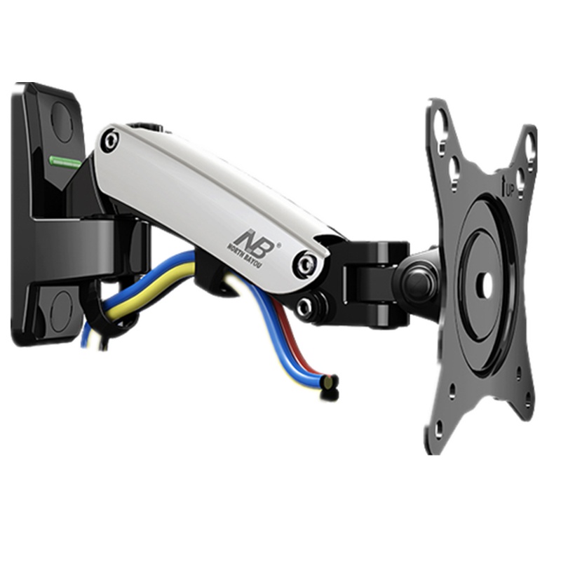 NB F120 银色款 显示器挂架液晶电脑显示器支架壁挂旋转伸缩升降万向工业