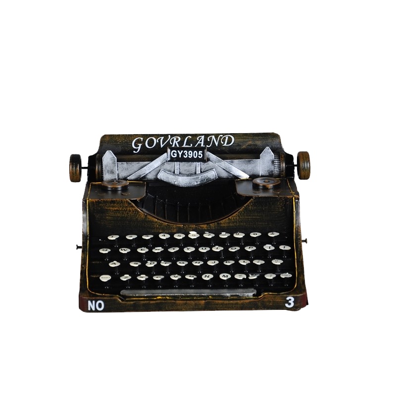 复古英文老式打字机模型摆件