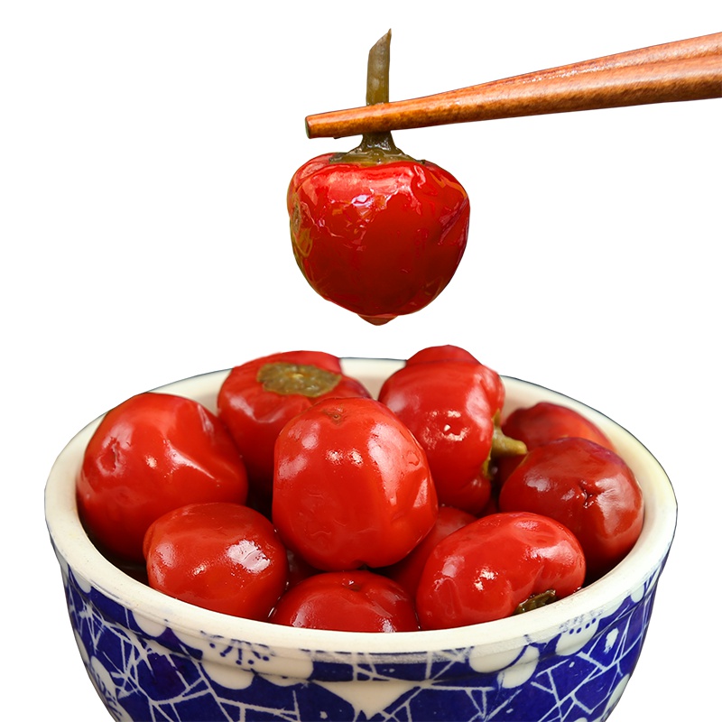 爱蜀味 泡灯笼椒 新繁泡椒 泡朝天椒350g