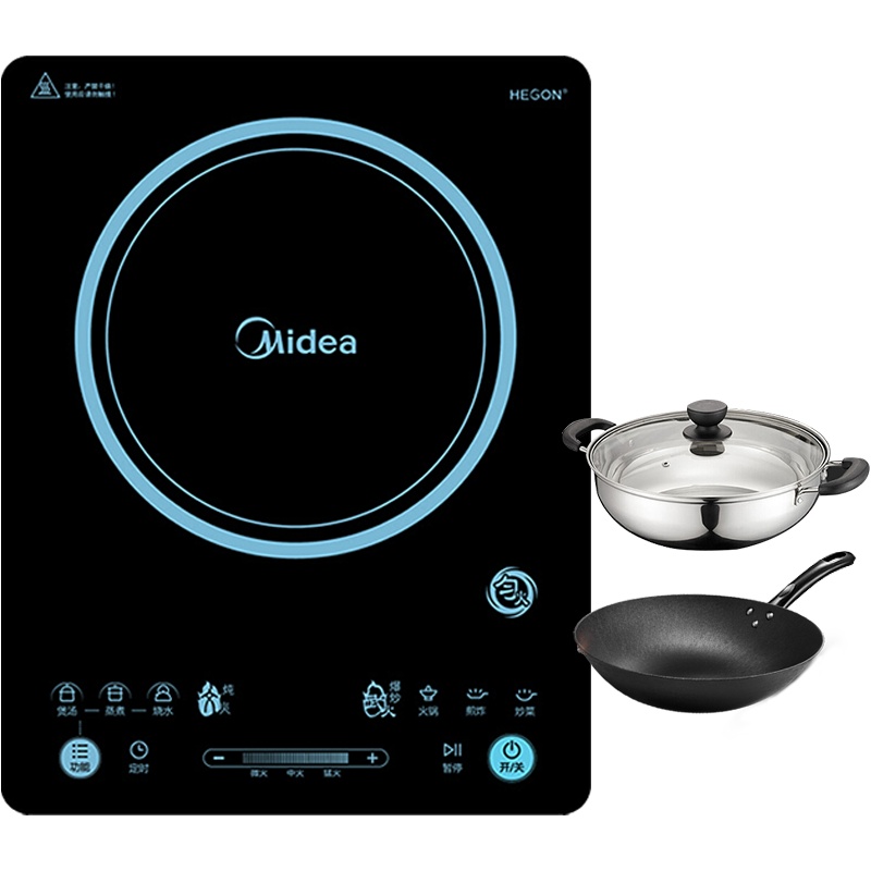 美的(Midea)电磁炉家用多功能智能电磁灶爆炒防水一机多用火锅电磁灶不可嵌入式电磁炉C22-RH2275