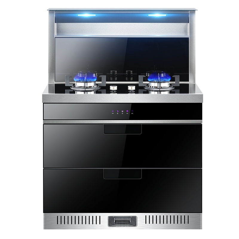 康佳(KONKA) KDD13 厨房环保灶一体灶台 侧吸式抽油烟机燃气灶消毒柜套装 液化气 集成灶