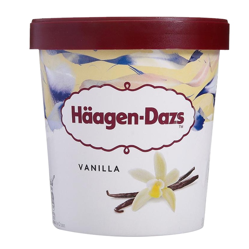[满2件打8折]哈根达斯香草冰淇淋460ml 杯装