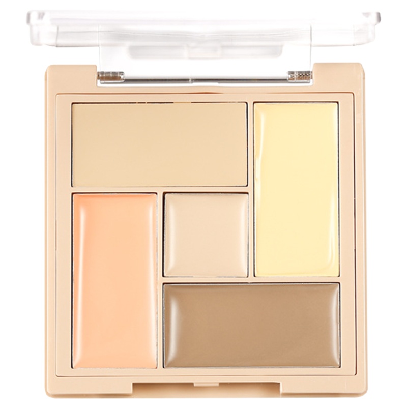 xixi清透持妆五色遮瑕膏 修饰脸部瑕疵遮黑眼圈泪沟斑点滋润提亮