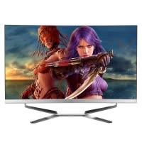 世纪之星 24英寸曲面一体机电脑 酷睿i7/8GB内存/256GB固态 GTX1050 D5独显 家用 办公 商务 娱乐 影音 游戏 台式电脑 一体机电脑 整机 台式机 电脑一体机